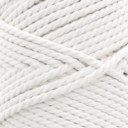 Spool of cotton macramé cord 3 mm - Ecru x50m