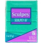 Sculpey III 57 gr - Turquoise Glitter (n°574)