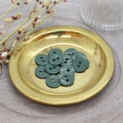 10mm Round 2-hole mother-of-pearl button Atelier Brunette - Glossy - Cactus x1|raw }}