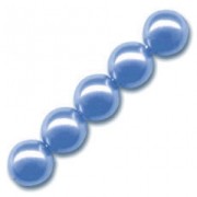 Pearly beads 10mm Blue x20|raw }}