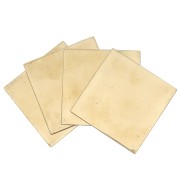 Brass plate 50x50 mm - thickness 0.8 mm - Brass x1