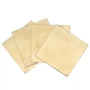 Brass plate 50x50 mm - thickness 0.8 mm - Brass x1