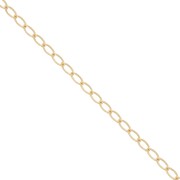 Horse chain 2.9 mm - oval - in Gold filled (rolled gold) x20cm