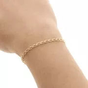 Horse chain 2.9 mm - oval - in Gold filled (rolled gold) x20cm