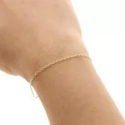 1.6mm Gold filled bilbao Chain x50cm