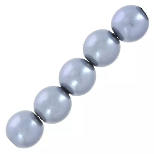 Pearly beads 8mm Blue x25