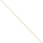 1.7mm Gold filled Chain Rectangle x50cm|raw }}