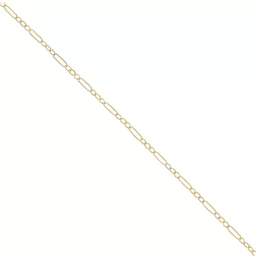 1.8mm Gold filled Chain Rectangle Alternate Cable chain x50cm