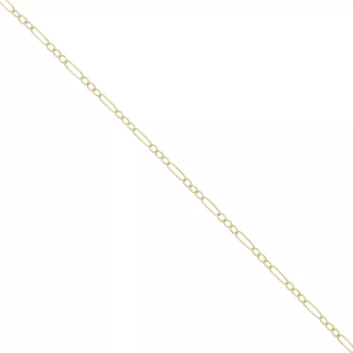 1.7mm Gold filled Chain Rectangle Alternate Cable chain x50cm