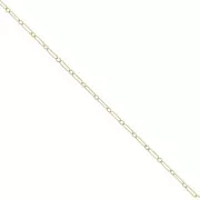 1.6mm Gold filled Chain Rectangular filed alternated Cable chain x50cm