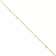 1.6mm Gold filled Chain Rectangle Alternate Cable chain x50cm