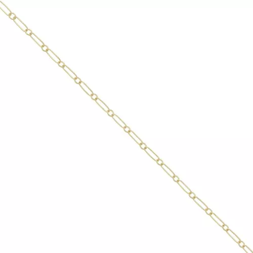 1.6mm Gold filled Chain Rectangle Alternate Cable chain x50cm