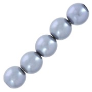 Pearly beads 6mm Blue x50|raw }}