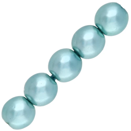 Pearly beads 4mm Sea Foam x100