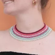 Pearly beads 4mm burgundy x100