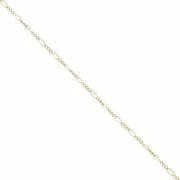 1.6mm Gold filled Alternating figaro chain (1x3) x50 cm