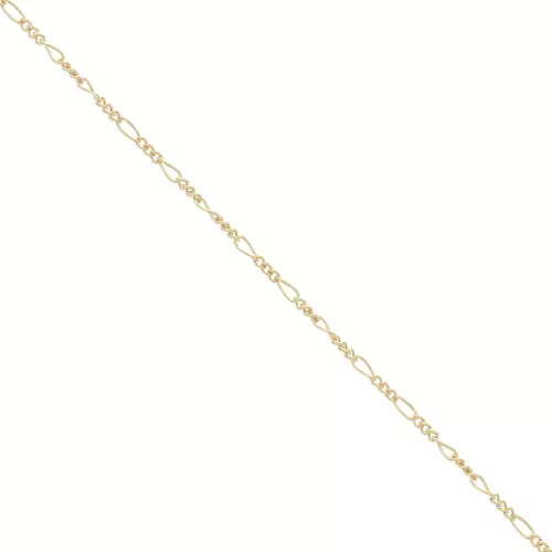 1.6mm Gold filled Alternating figaro chain (1x3) x50 cm