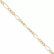 1.6mm Gold filled Alternating figaro chain (1x3) x50 cm