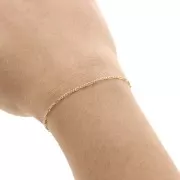 1.6mm Gold filled Alternating figaro chain (1x3) x50 cm