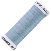 Oval silk embroidery thread for traditional embroidery - Steel Blue (1713) x30m|raw }}