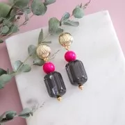 14 mm Earstuds with closed ring - Fine Gold Plated x2