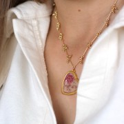 28x32mm Heart-shaped Pendant for UV & bi-component resin - Rhodium Tone x1