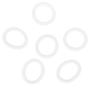 Silicone Rings for Eyeglass Clips - White x10|raw }}