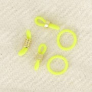Silicone Rings for Eyeglass Clips - White x10