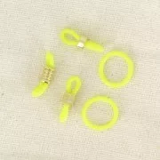 Silicone Rings for Eyeglass Clips - White x10