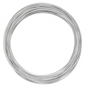 60mm Memory Bracelet - Rhodium Tone x112 loops