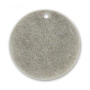 Smooth sequin 20mm Old Silver tone x1
