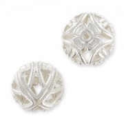 Balls 12mm Silver tone x4