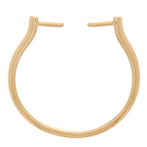 Fine adjustable and interchangeable ring T.53 to T.55 - Gilded with fine gold x1