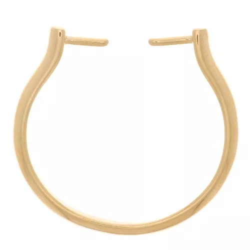 Fine adjustable and interchangeable ring T.53 to T.55 - Gilded with fine gold x1