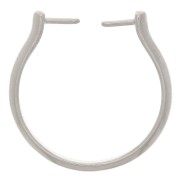 Adjustable and interchangeable thin ring - Rhodium Tone x1|raw }}