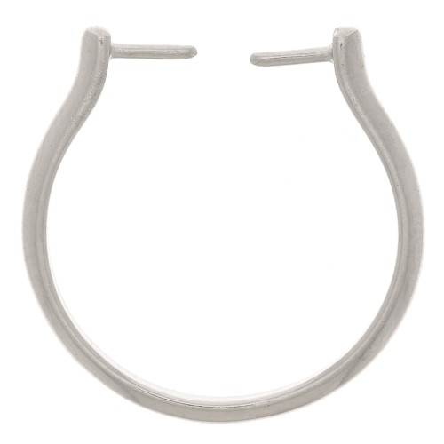 Adjustable and interchangeable thin ring T.53 to T.55 - Rhodium x1