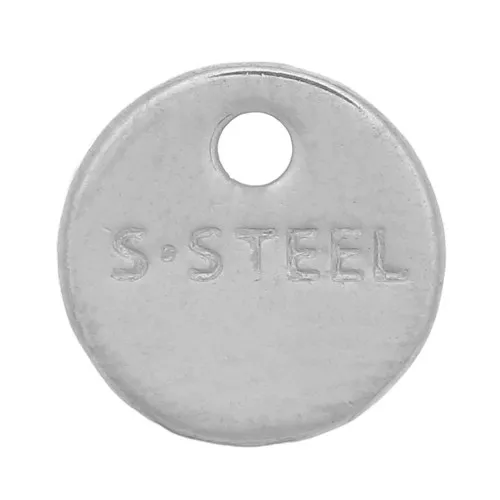 8mm Stainless Steel 304 Mini round sequins engraved S. Steel x10