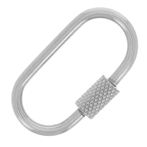26x14.5mm Stainless steel 304 Oval screw-on clasp x1