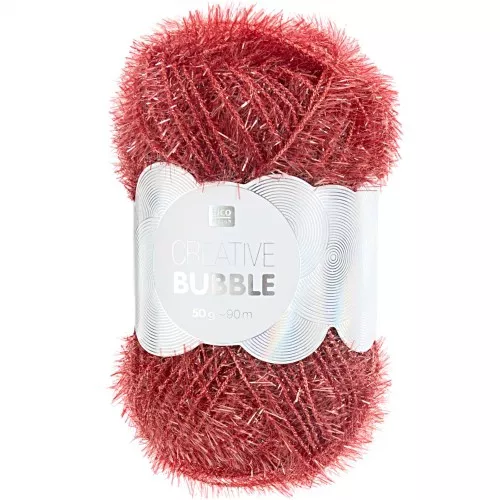 Creative Bubble - Tawashi sponge crochet thread - Berry x50g