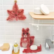 Creative Bubble - Tawashi sponge crochet thread - Berry x50g