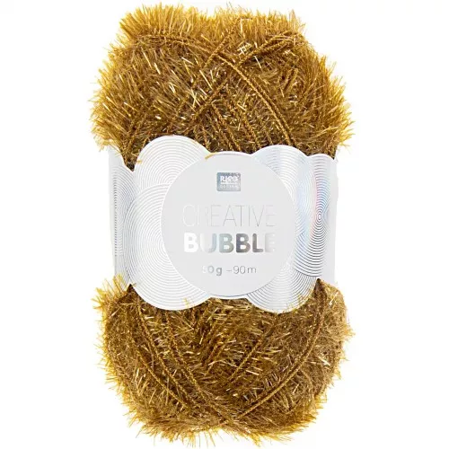 Creative Bubble - Tawashi sponge crochet thread - Ochre x50g