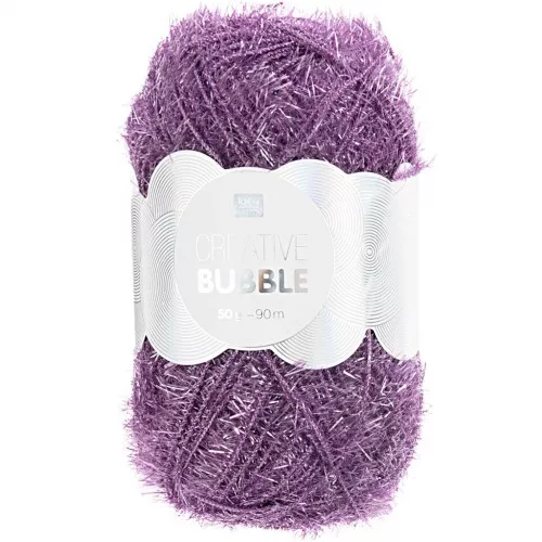 Creative Bubble - Tawashi sponge crochet thread - Purple x50g