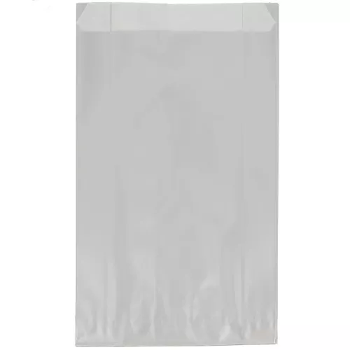12x4.5x19.5cm Paper pouch - Silver Tone x1