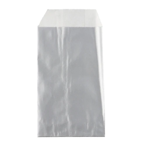 7x12cm Paper pouch - Silver Tone x1