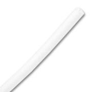Plastic hollow cord 3mm White x 50cm