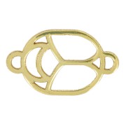 12x7mm Gold filled beetle hollowed out connector - excluded Perles & Co x1|raw }}