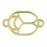 12x7mm Gold filled beetle hollowed out connector - excluded Perles & Co x1