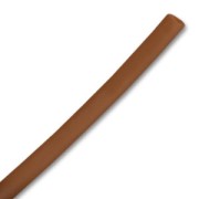 Plastic hollow cord 3mm brown x 2 m|raw }}