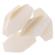 24x14mm Mother of Pearl Beads - Rhombus shape - Natural x5