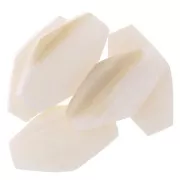 24x14mm Mother of Pearl Beads - Rhombus shape - Natural x5